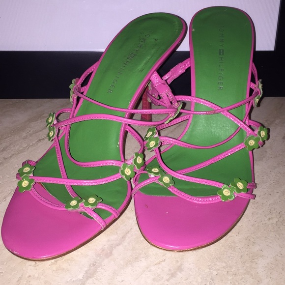 Tommy Hilfiger Shoes - Tommy Hilfiger Leather Strappy Heels